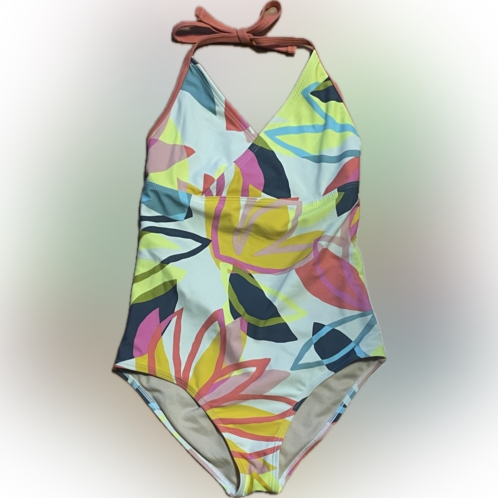 tea floral swimsuit sz 12